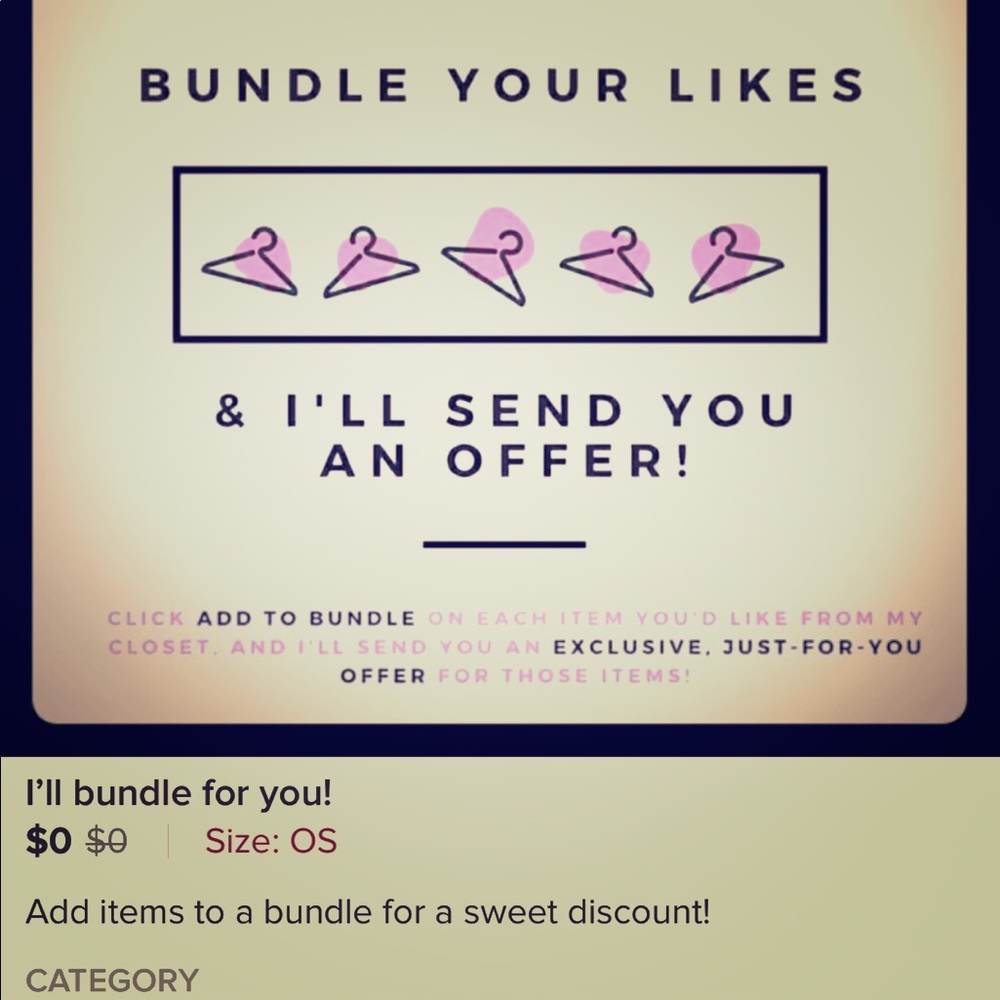 Bundles will save money on shipping ‼️